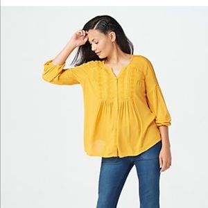 Haute Hippie Tribe 'Behati' Knit 3/4 Sleeve Top